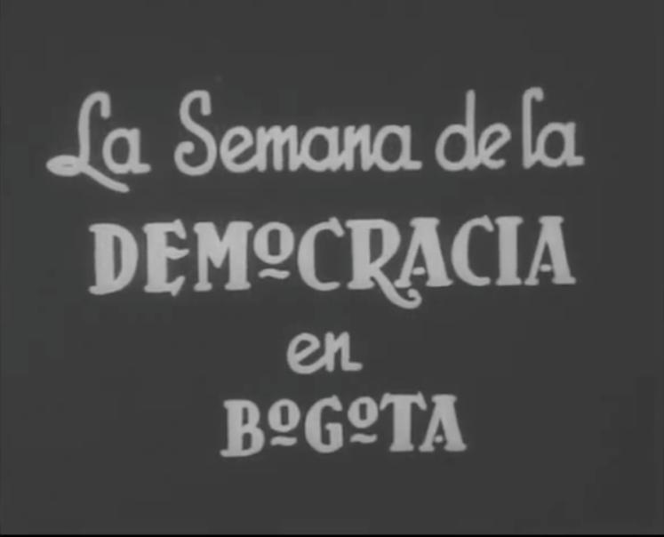 La semana de la democracia en Bogotá